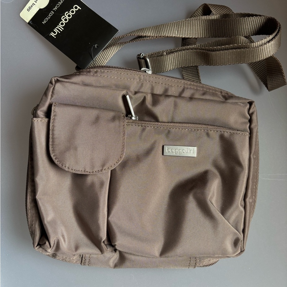 Baggallini Taupe Messenger Bag